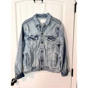 Aeropostale Trucker Denim Jacket Button Front Y2K Men’s Size Medium